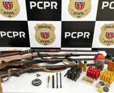 PCPR prende homem e apreende armas e aves silvestres durante ação em Cornélio Procópio