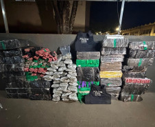 PCPR apreende mais de 825 quilos de maconha em Foz do Iguaçu