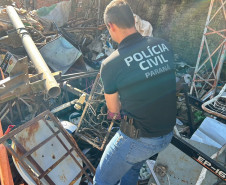 PCPR prende proprietário de ferro-velho por receptação de lixeiras furtadas em Cornélio Procópio