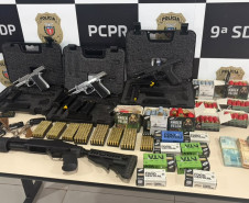PCPR apreende R$ 48 mil, veículos, embarcações e armas durante operação contra fraude milionária em Maringá