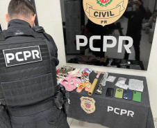 PCPR prende quatro pessoas em operação contra suspeitas por sete furtos a farmácias em um único dia