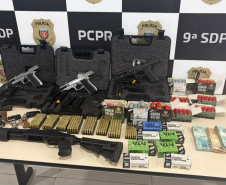 PCPR apreende R$ 48 mil, veículos, embarcações e armas durante operação contra fraude milionária em Maringá