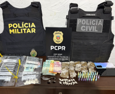 PCPR e PMPR prendem quatro pessoas em operação contra o tráfico de drogas em Centenário do Sul e Cafeara