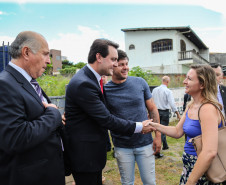 O governador Carlos Massa Ratinho Junior inaugura nesta ter&ccedil;a-feira (19), a nova sede da Delegacia da Mulher e do Adolescente de S&atilde;o Jos&eacute; dos Pinhais, na Regi&atilde;o Metropolitana de Curitiba. Curitiba, 19/02/2019 - Foto: Geraldo Bubniak/ANPr