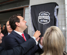 O governador Carlos Massa Ratinho Junior inaugura nesta ter&ccedil;a-feira (19), a nova sede da Delegacia da Mulher e do Adolescente de S&atilde;o Jos&eacute; dos Pinhais, na Regi&atilde;o Metropolitana de Curitiba. Curitiba, 19/02/2019 - Foto: Geraldo Bubniak/ANPr