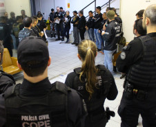Operação Lei e Ordem: PCPR cumpre mandados judiciais contra policiais militares envolvidos em crimes de homicídio na Capital