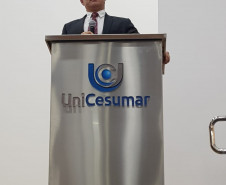 Delegado Alan Flore apresenta trabalho da PCPR no combate à corrupção em palestras.