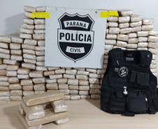 PCPR apreende 211 quilos de maconha em Cascavel