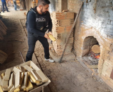 Polícia Civil incinera 680 quilos de maconha em São Mateus do Sul