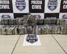 PCPR apreende 65 quilos de crack em Foz do Iguaçu.