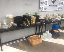 PCPR apreende drogas e equipamentos avaliados em R$ 2 milhões em Curitiba e na RMC