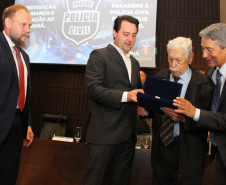 PCPR faz homenagem para policial veterano de 96 anos e outros 184 servidores da Capital