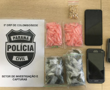 PCPR prende dupla suspeita por tráfico de drogas em Colombo