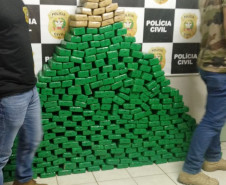PCPR prende suspeitos com 267 quilos de maconha em Santa Catarina