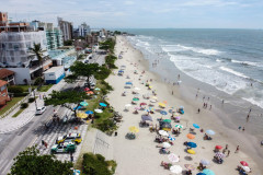 Vista aérea da praia de Matinhos