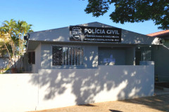 Fachada da delegacia