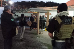 Policiais civis reunidos