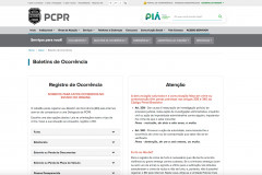 Print da tela de B.O de violencia domestica