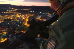 Policial civil em helicopter da PCPR