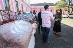 Entrega das doações a entidade Unidos Conseguimos