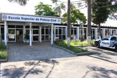 Fachada da Escola Superior da Polícia Civil