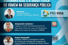 Policiais civis podem participar de live sobre a saúde física do homem na Segurança Pública 
