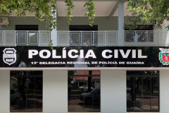 Fachada da nova delegacia de Guaíra