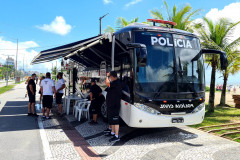 Delegacia Móvel no Litoral