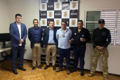 PCPR recebe visita da polícia da Espanha e do Paraguai em Foz do Iguaçu