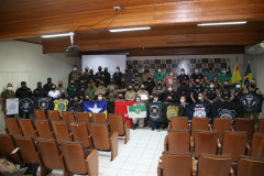 Participantes do curso posando para foto