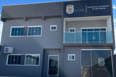 Fachada da delegacia de Reserva