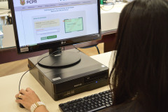 Tela de monitor com página da segunda via no site da PCPR