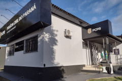 Fachada da delegacia