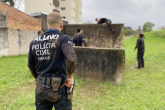 Alunos em aula prática externa