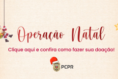 PCPR lança Operação de Natal para arrecadar cestas básicas 
