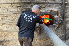 PCPR incinera cerca de 20 quilos de drogas em Almirante Tamandaré