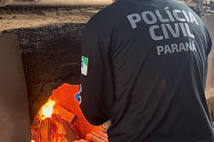 PCPR incinera mais de 10 quilos de drogas em Salto do Lontra
