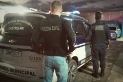 PCPR e GM prendem homem por descumprimento de medida protetiva e roubo em Castro