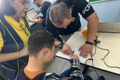 PCPR na Comunidade leva serviços de polícia judiciária para mais de 50 alunos em escola especial na Capital 