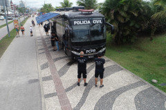 PCPR reforça atuação de polícia judiciária com Delegacia Móvel em shows no Verão Maior Paraná