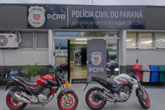 PCPR recupera motocicletas em Curitiba