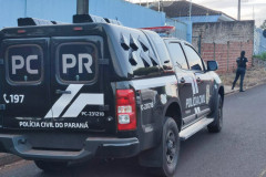 PCPR, PMPR e PMSC prendem sete pessoas em operação contra grupo criminoso ligado a furtos a bancos