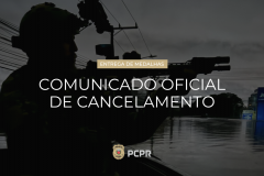 Comunicado Oficial de Cancelamento