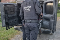 PCPR prende homem em flagrante e apreende cinco armas de fogo e 153 munições em Rebouças