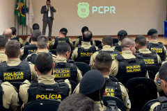 PCPR ministra palestra sobre crimes de trânsito para PMPR em Curitiba