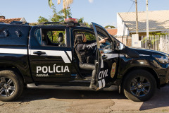 PCPR prende três suspeitos pelo crime de roubo e uso de arma de fogo em Campo Largo