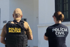 PCPR e PMPR prendem dois homens por roubo, tortura e porte ilegal de arma de fogo em Quedas do Iguaçu
