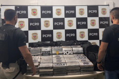PCPR prende casal com 169 kg de cocaína em desdobramento de apreensão histórica no Paraná