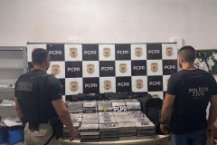 PCPR prende casal com 169 kg de cocaína em desdobramento da maior apreensão do ano
