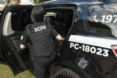 PCPR prende homem  em flagrante pelo crime de ameaça em Almirante Tamandaré
